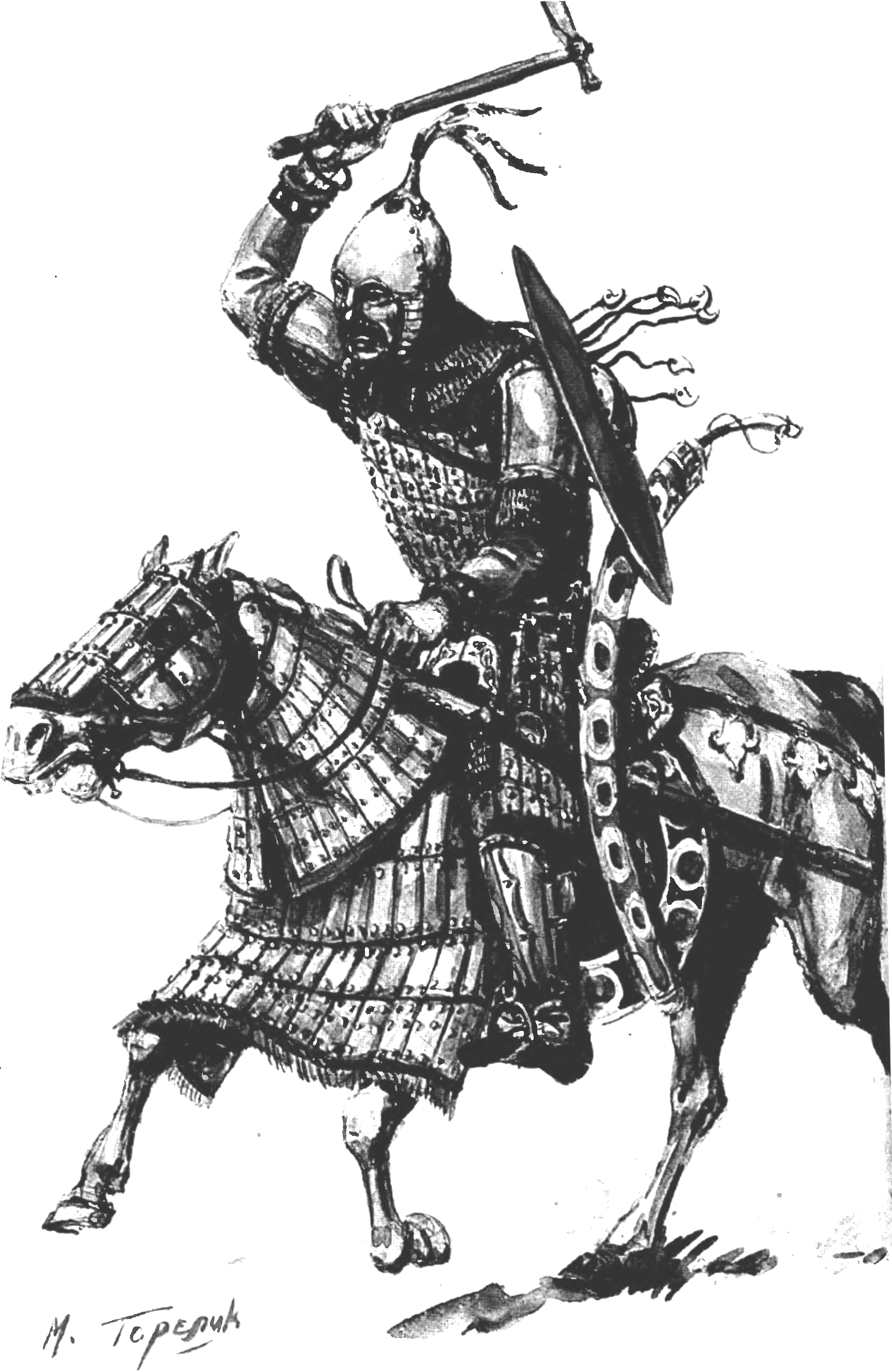 Хазарский всадник (реконструкция М. Горелика) Хазарский всадник (реконструкция М. Горелика)