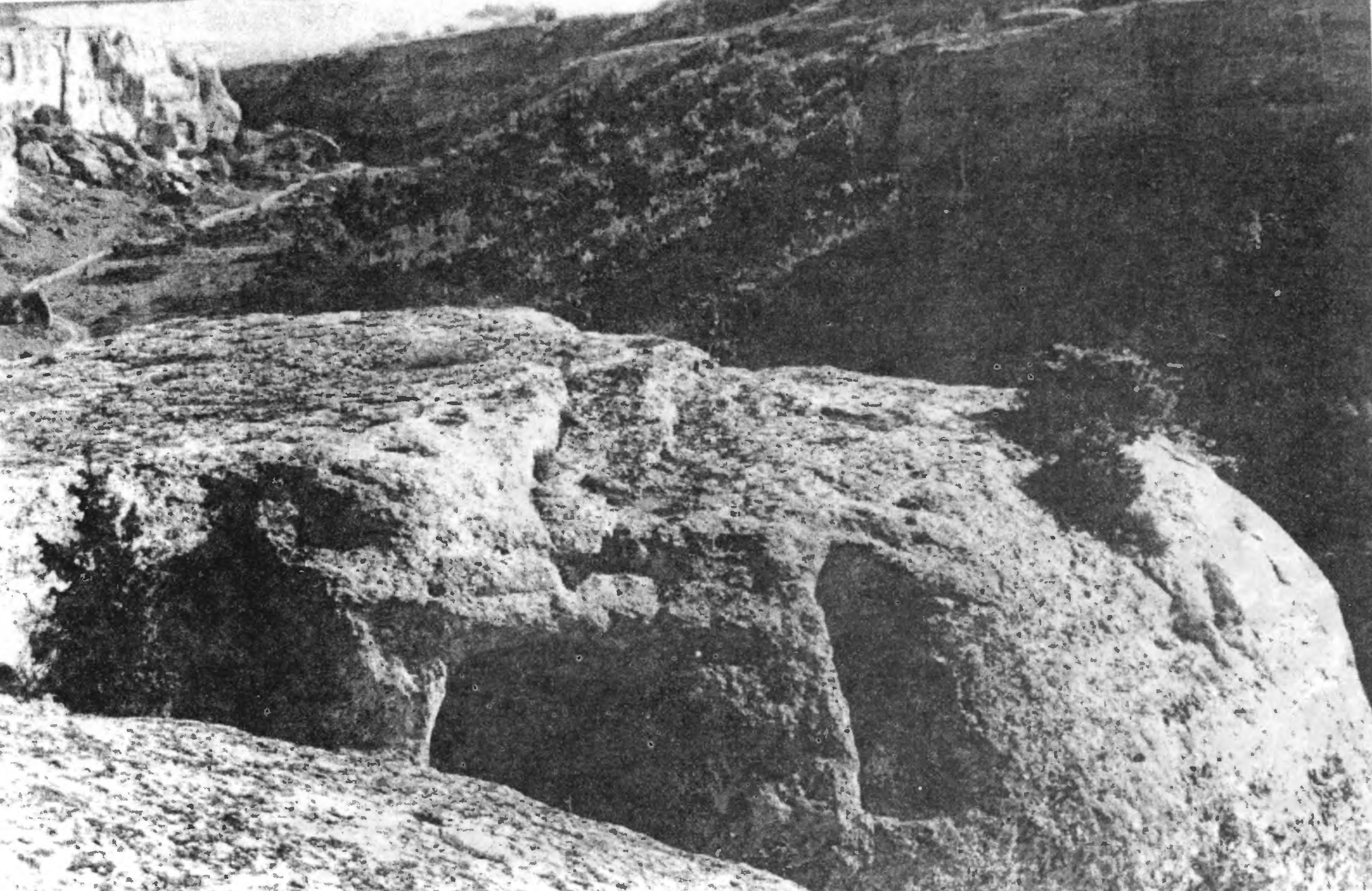 Рис. 207. Эски-Кермен. Храм «Донаторов». Вход Рис. 207. Эски-Кермен. Храм «Донаторов». Вход
