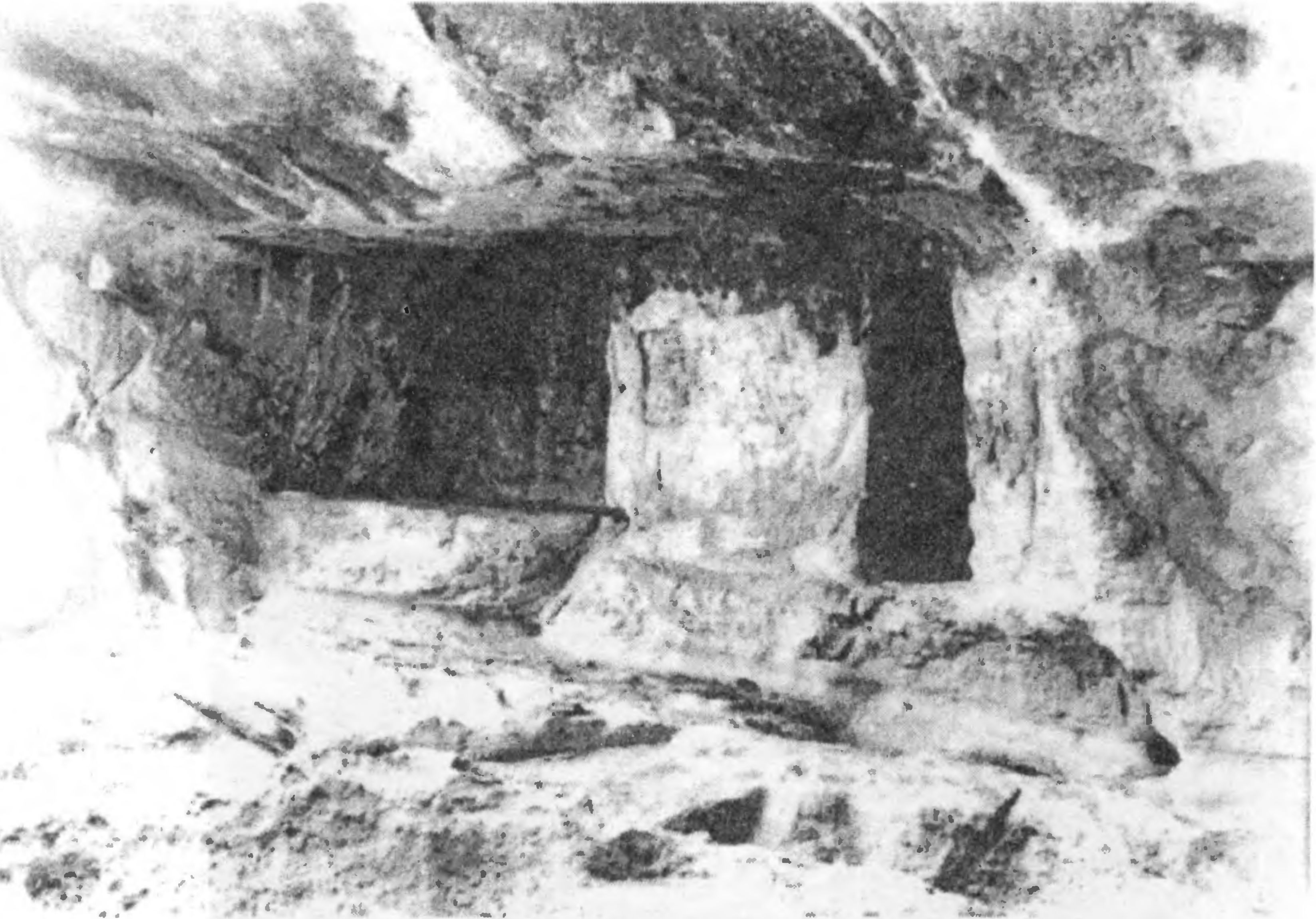 Рис. 341. Тепе-Кермен. Предполагаемая церковь. Общий вид Рис. 341. Тепе-Кермен. Предполагаемая церковь. Общий вид