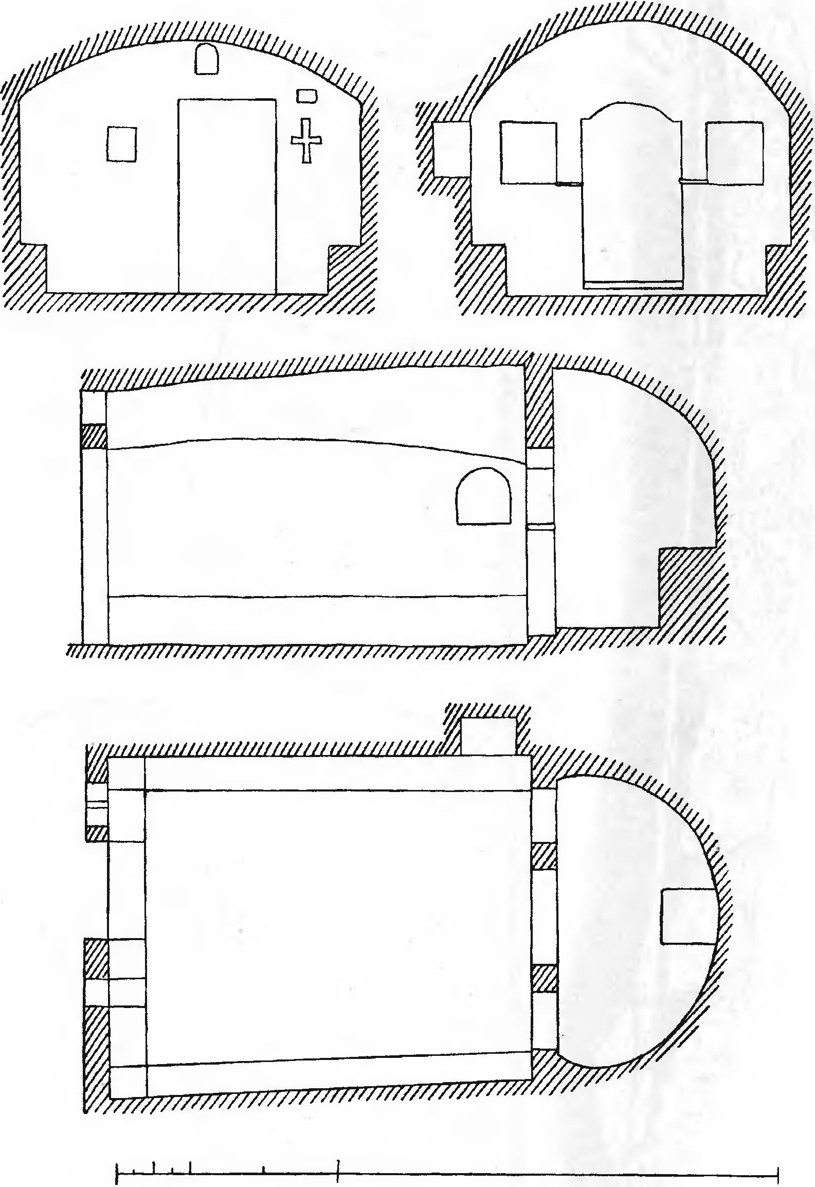 Рис. 49. Инкерман. Храм св. Евграфия по Вейзену (нач. XX в). Архив КРКМ. Д. 8776 Рис. 49. Инкерман. Храм св. Евграфия по Вейзену (нач. XX в). Архив КРКМ. Д. 8776